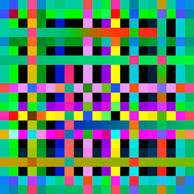 Square Circles+art+geometric+color+grid