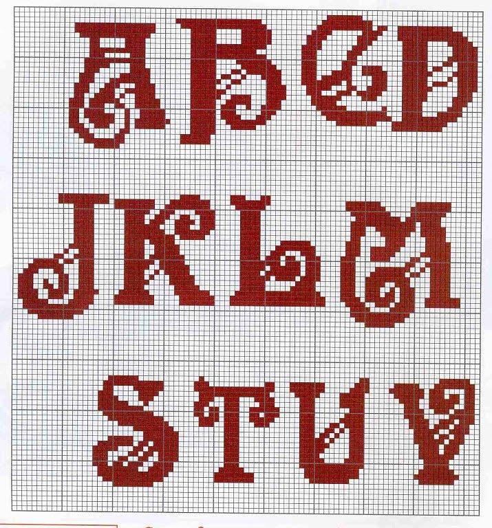 Letras grandes en punta de cruz Imagui jpg (715x768)