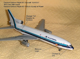 401 eastern airlines flight fleet tribute shown group crm heritage jets gemini slight represent representing modification changed easily aircraft could
