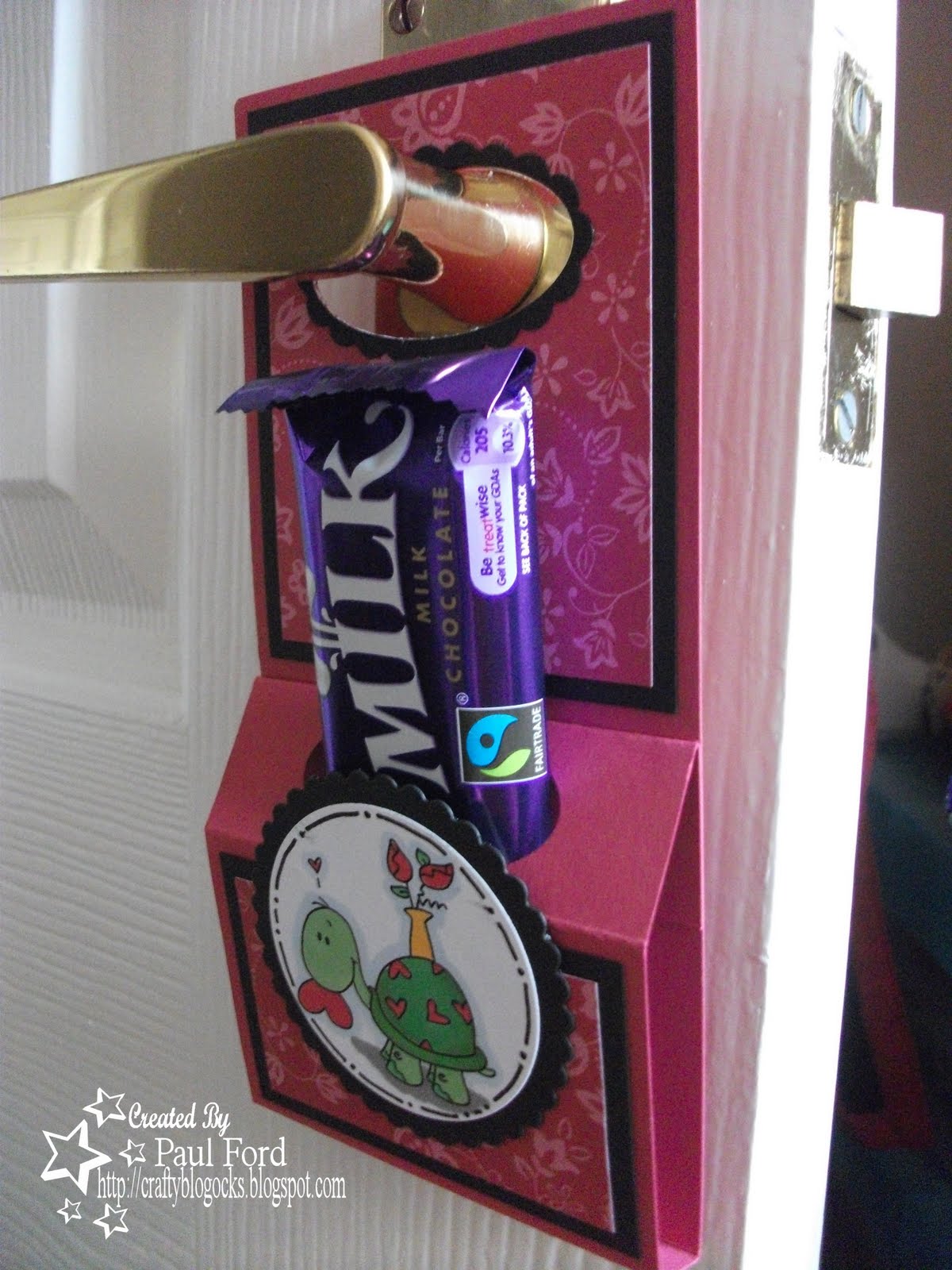 Crafty Blogocks Door Hanger Treat Holder Tutorial