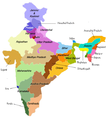 Informations In India: States and Union Territories of India
