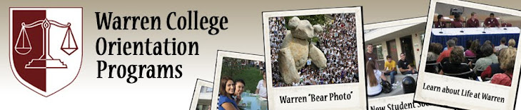 2010 Warren College Transfer Orientation Blog