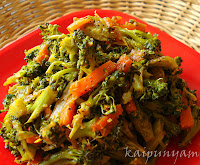 Broccoli Carrot Mezhukkupuratti