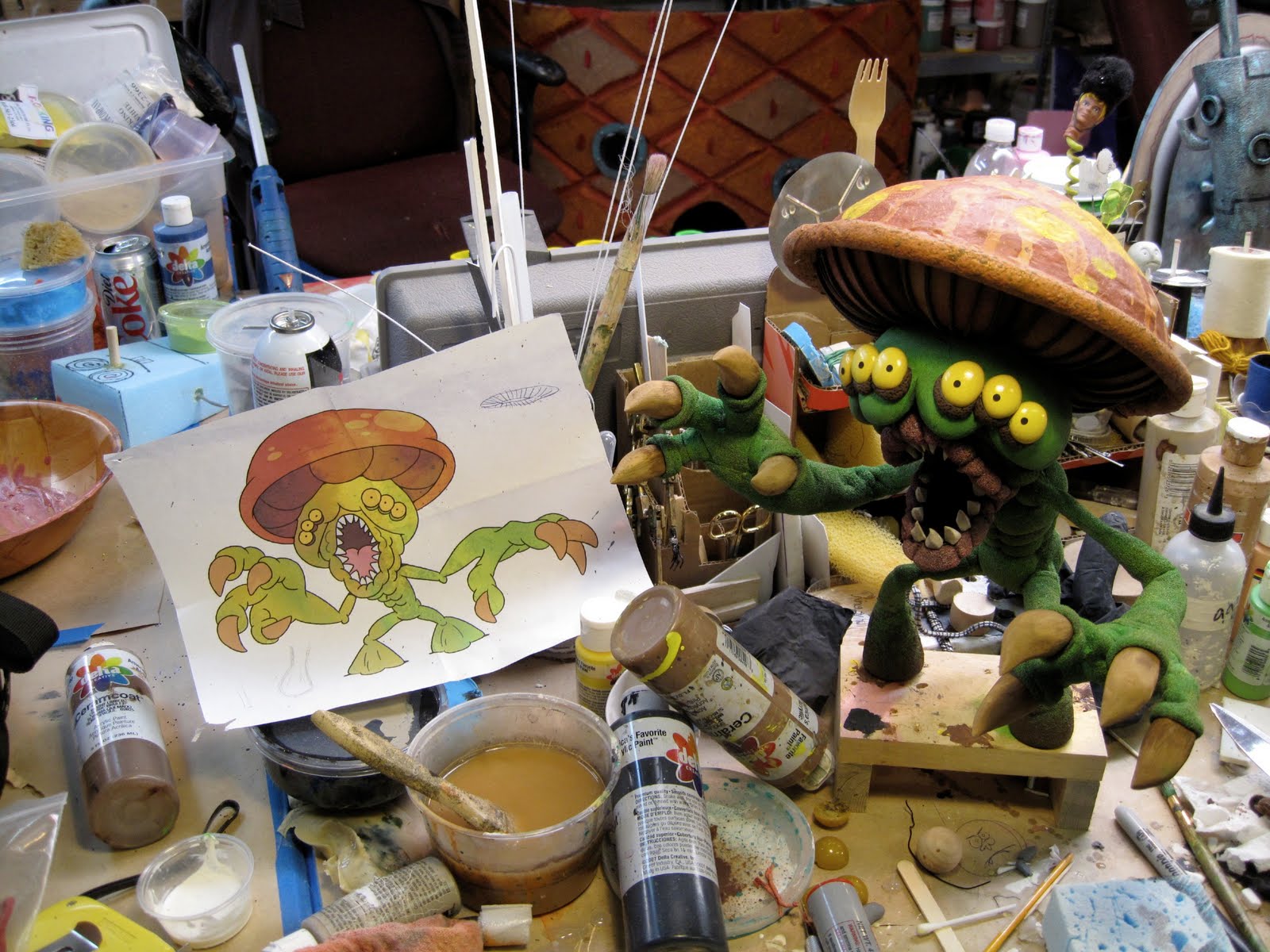 Max Winston's Art and Such Chowder and Flapjack puppets!
