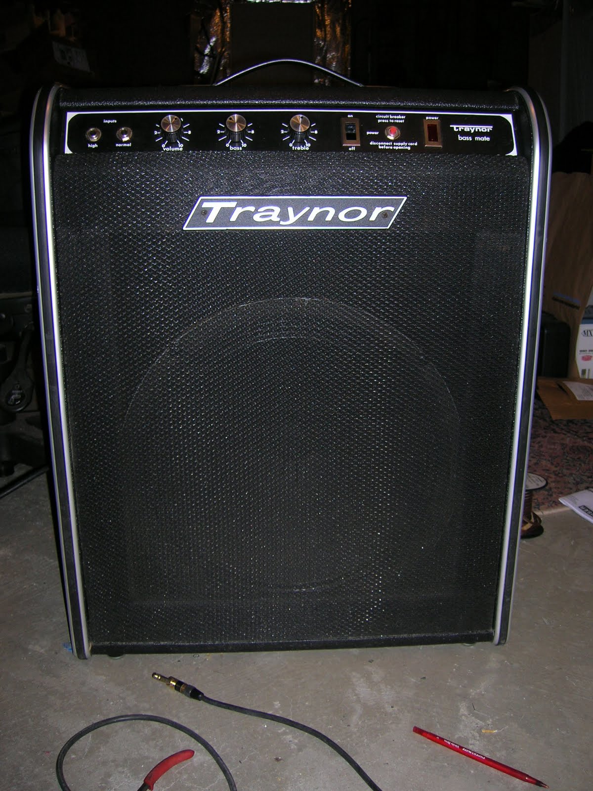 Pure and Easy Guitar and Amp Repair Traynor YBA2b BassMate Voiced for