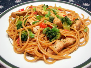 Teriyaki Pork and Vegetables with Whole Wheat Noodles