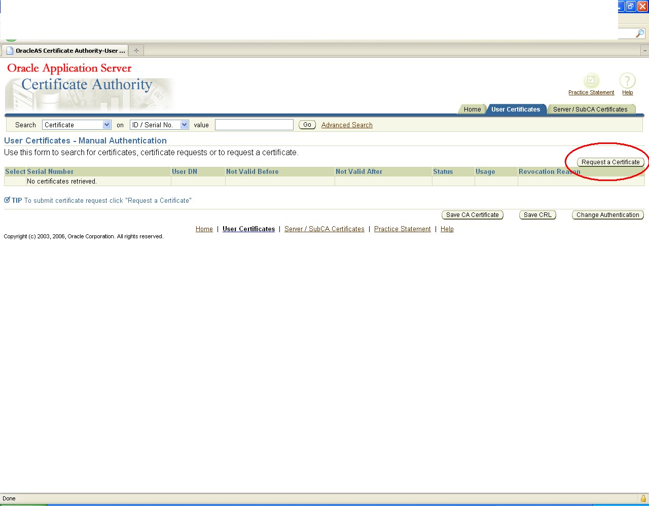 Learning SOA: Manual approval/Authentication from Certification Authority