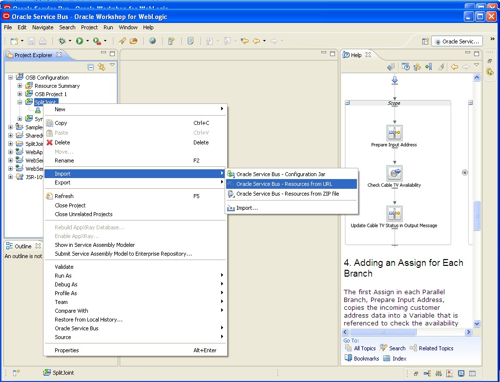 Learning SOA: Split join in Oracle Service Bus