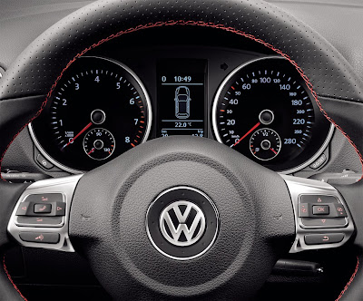 2010 Volkswagen Golf GTI adidas Gauges & Steering Wheel