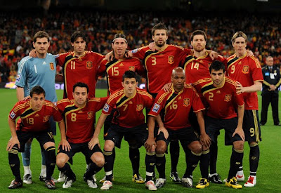 World Cup 2010 Spain Football Team Picture