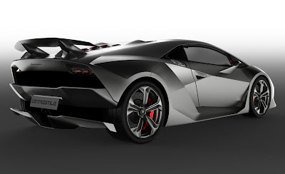 Lamborghini Sesto Elemento Concept Rear Side View