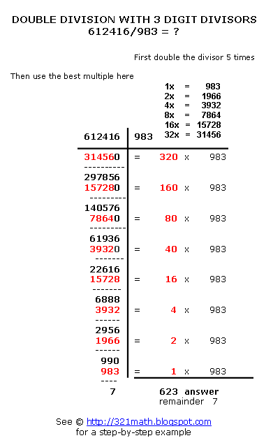 How to Do Long Division Step by Step?: Double Division with 3 Digit
