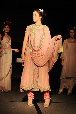 Fashion Models in Bridal Sarees, Salwar Kameez & High Heels