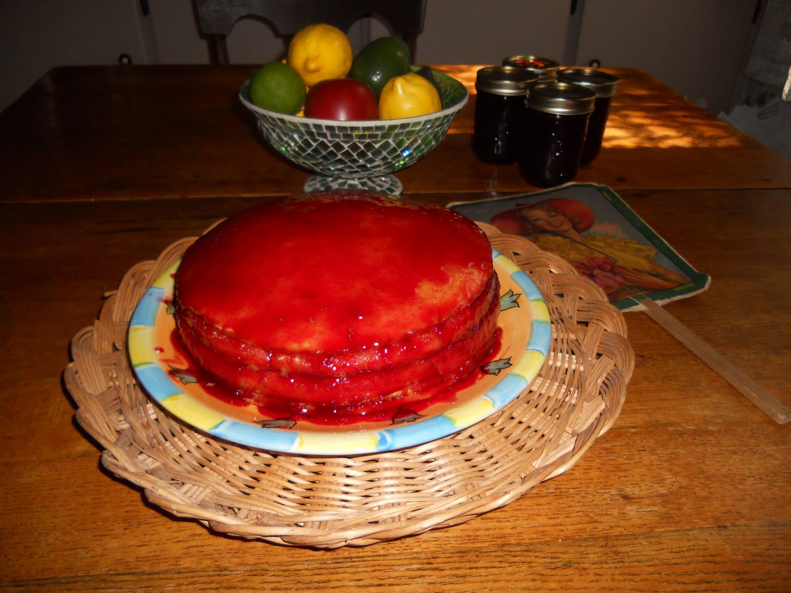 Simply Red: My beautiful jelly-cake made with fresh Plum Jelly