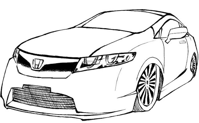 imagens de desenhos de carros tunados para colorir