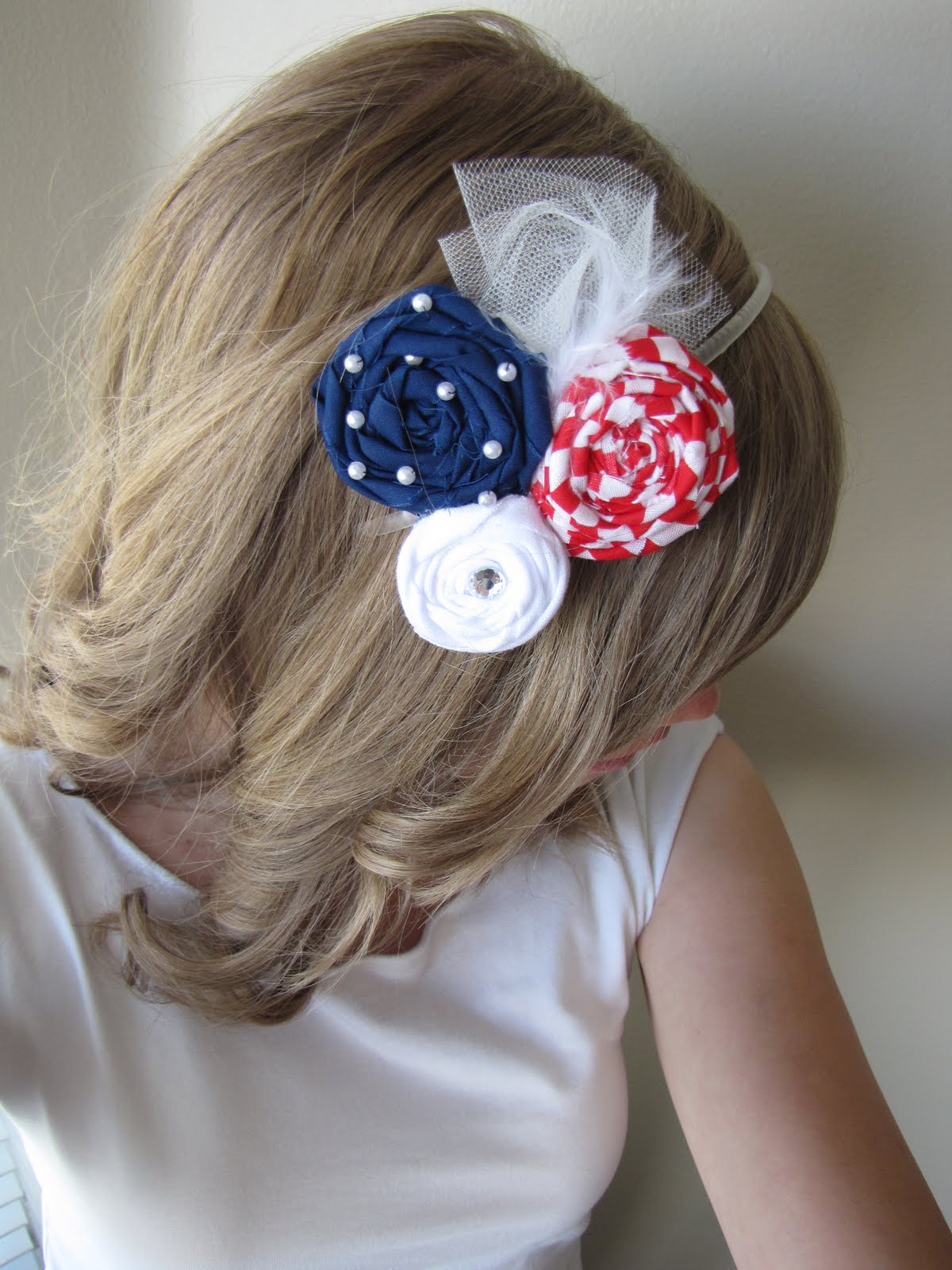 Yellow Blackbird: A Creative Blog: 4th of July Headband (and a few