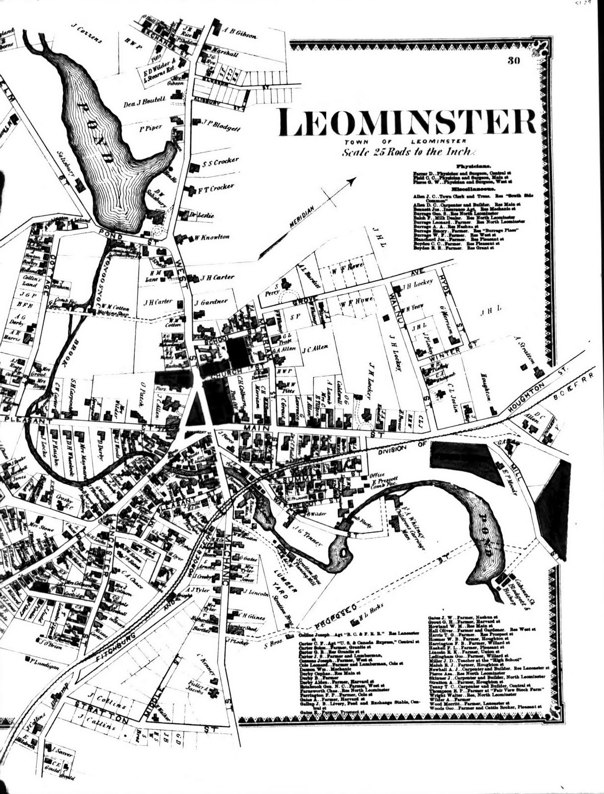 Leominster Road Map