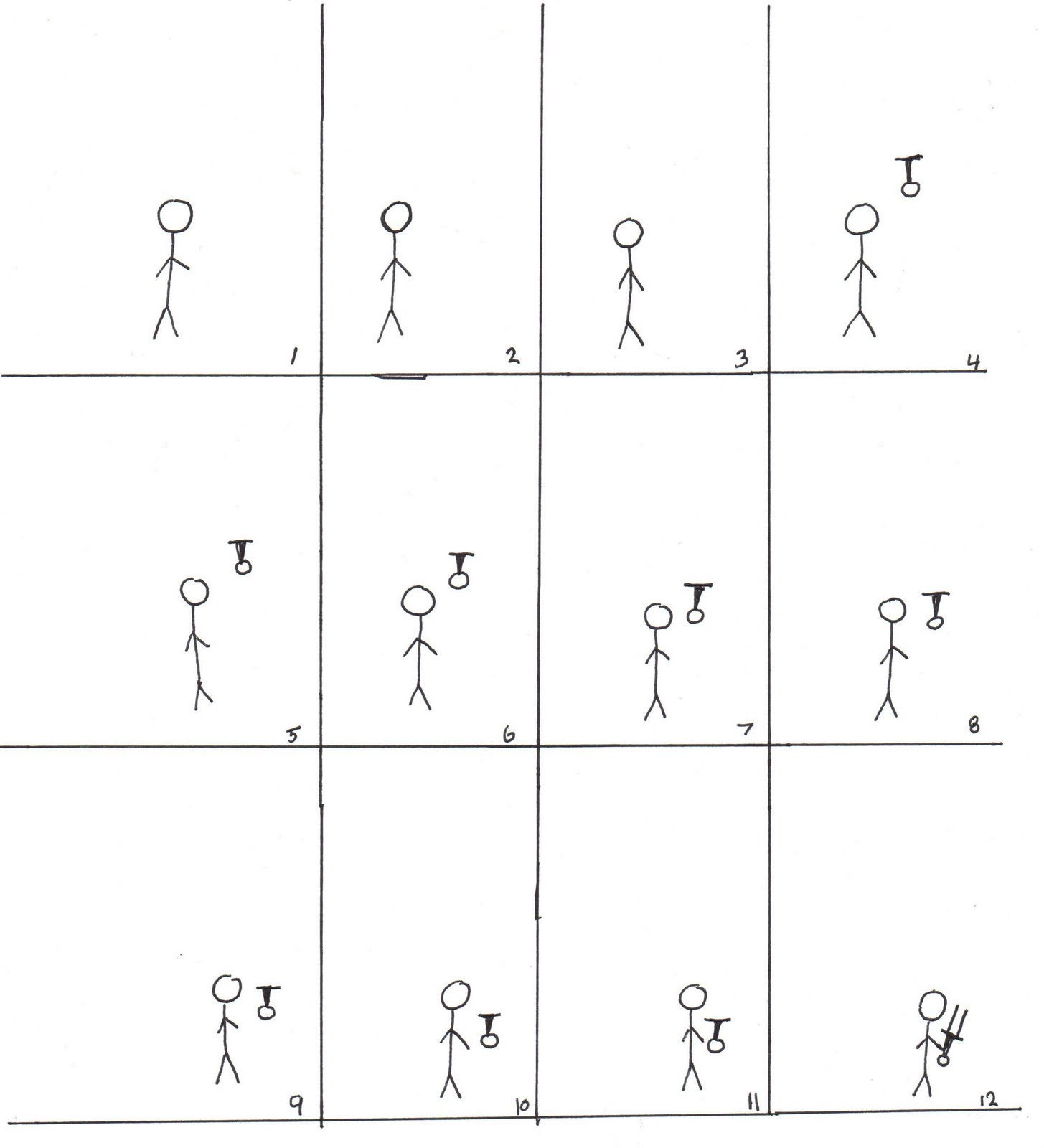 Printable Flip Book Of Stickman