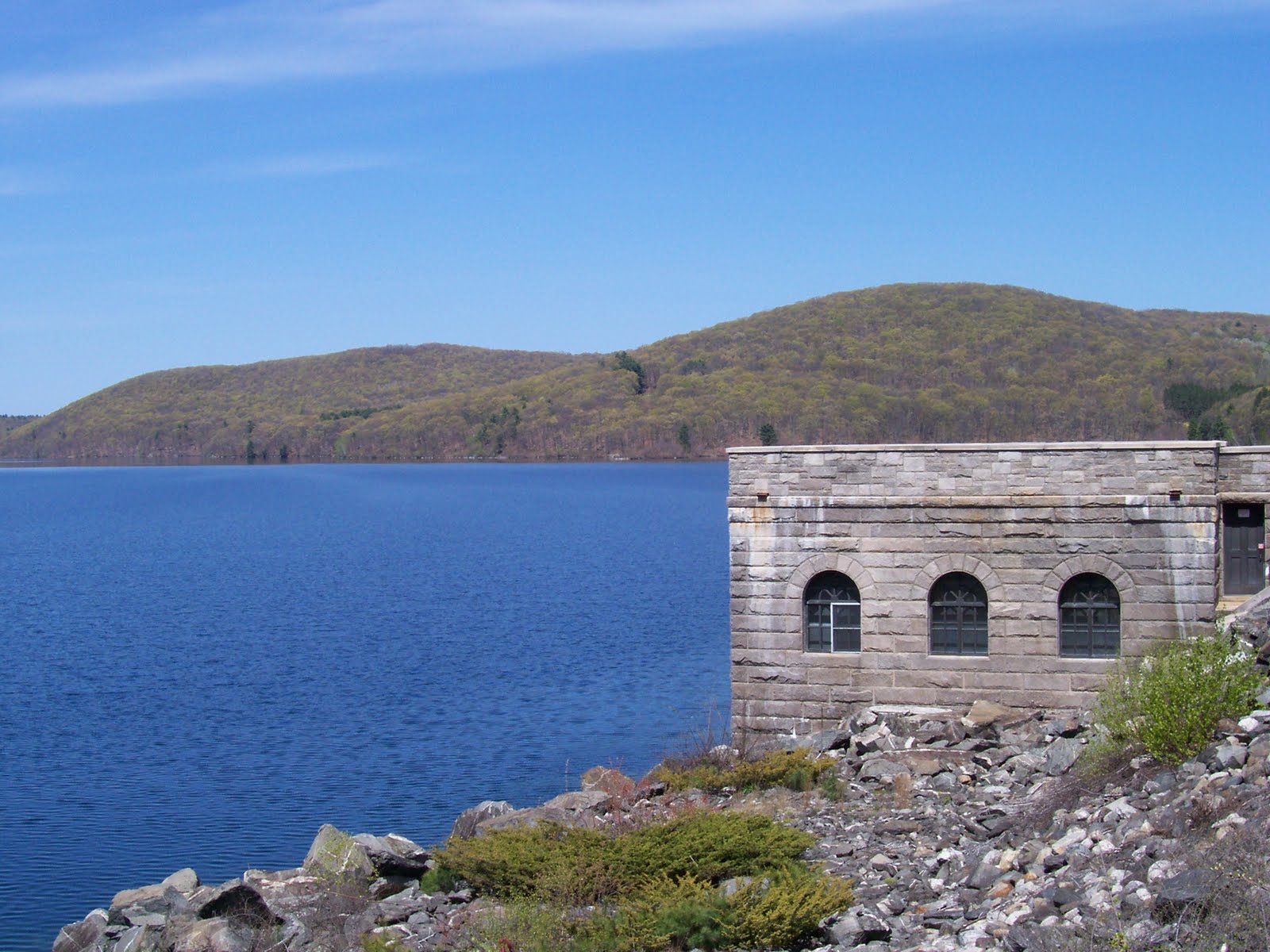 Spiritual Woman Learning about Quabbin Reservoir
