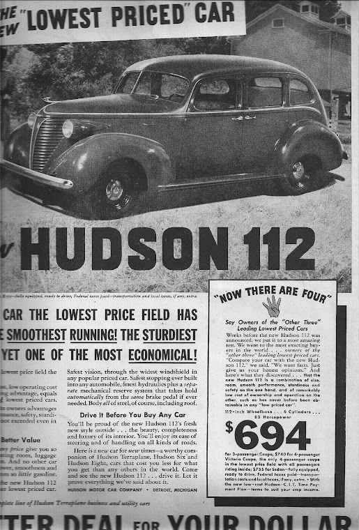 Buy a Hudson in the 1930's