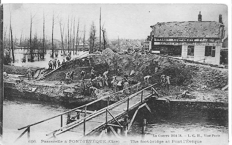 Post card of WWI aftermath