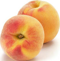 two ripe peaches
