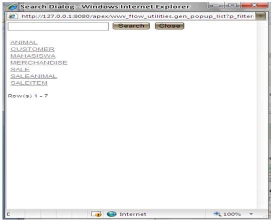 Search dialog. Search dialog
