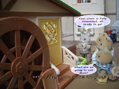 Sylvanian Families Story - wolf's new bakery store.