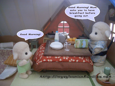 Sylvanian Families Story - Sheepie saw his father.