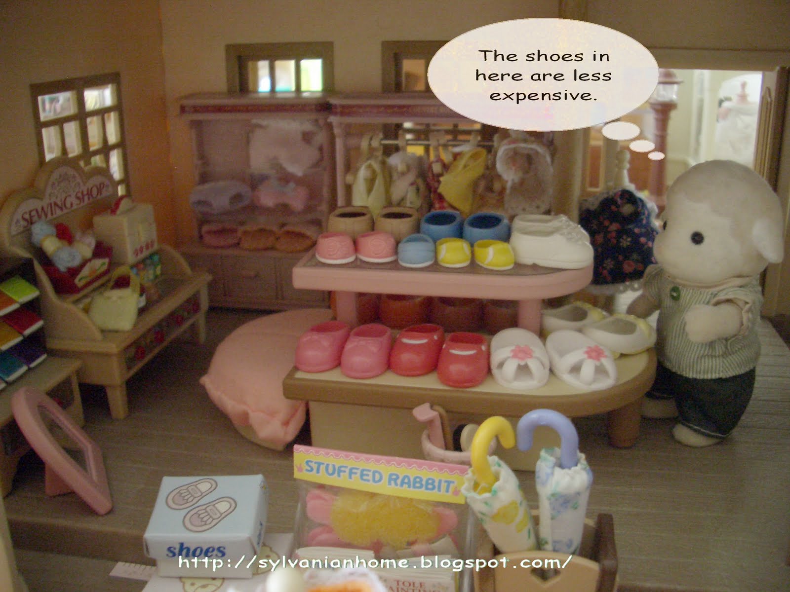 sylvanian families shoe shop