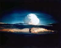 MIKEBLUE: Test:Mike; Date:October 31, 1952; Operation:Ivy; Site:Elugelab Island, Enwetak atoll; Detonation:Surface; Yield:10.400 Mgt; Type:Fission/Fusion