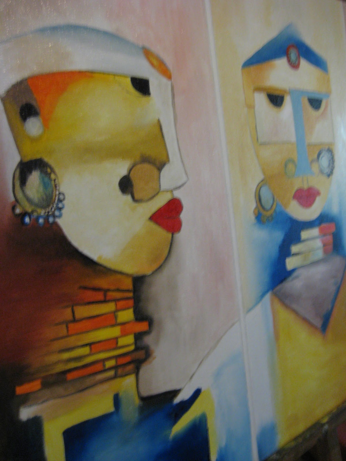 Saffron and Silk Copycat painting.....