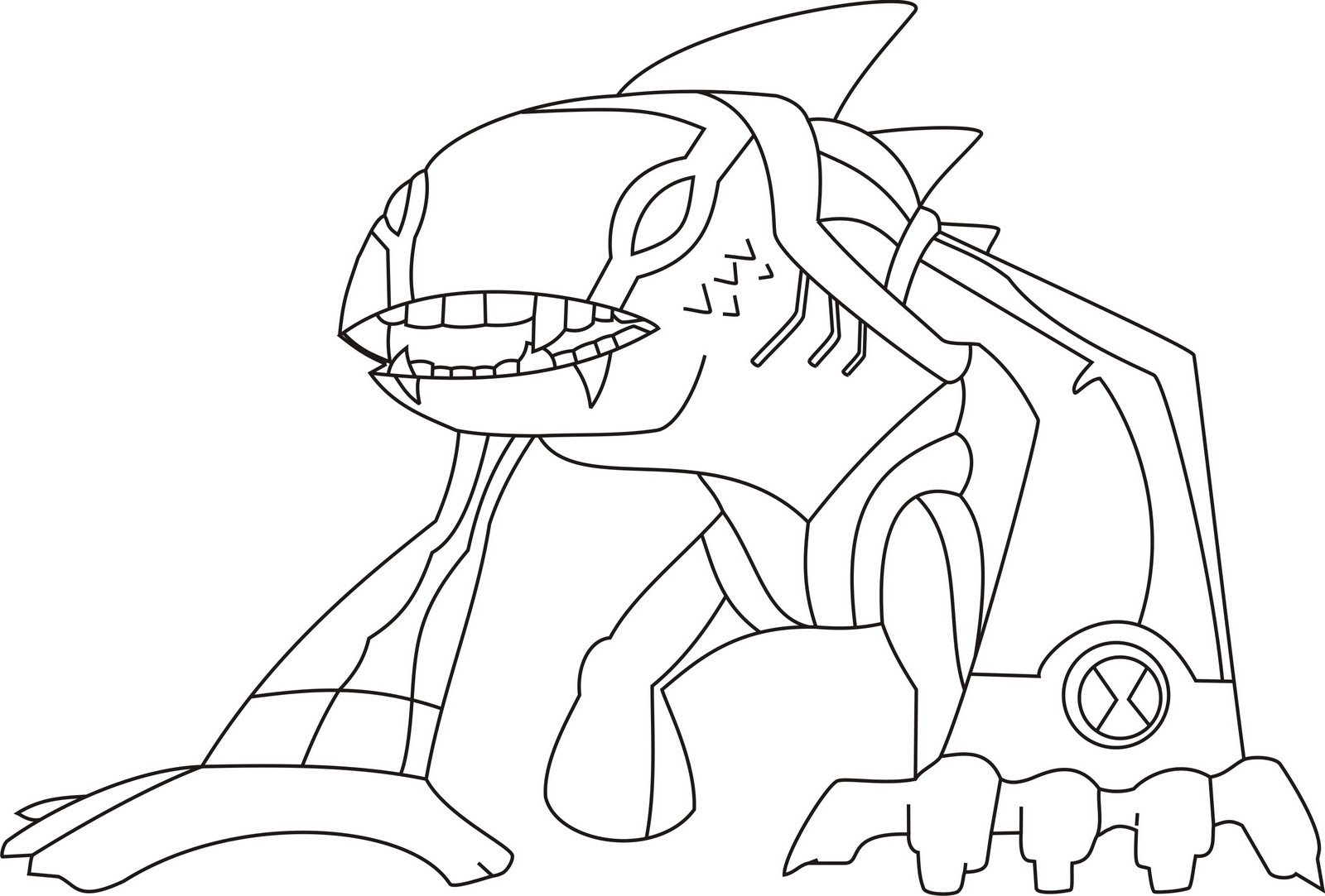 Free ben 10 with omnitrix from ben 10 coloring page online. 