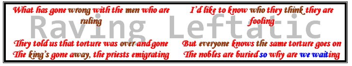 Raving Leftatic