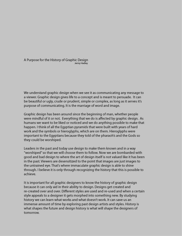 Graphic design essay image