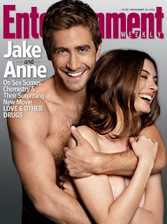 Anne Hathaway topless covers of Entertainment Weekly