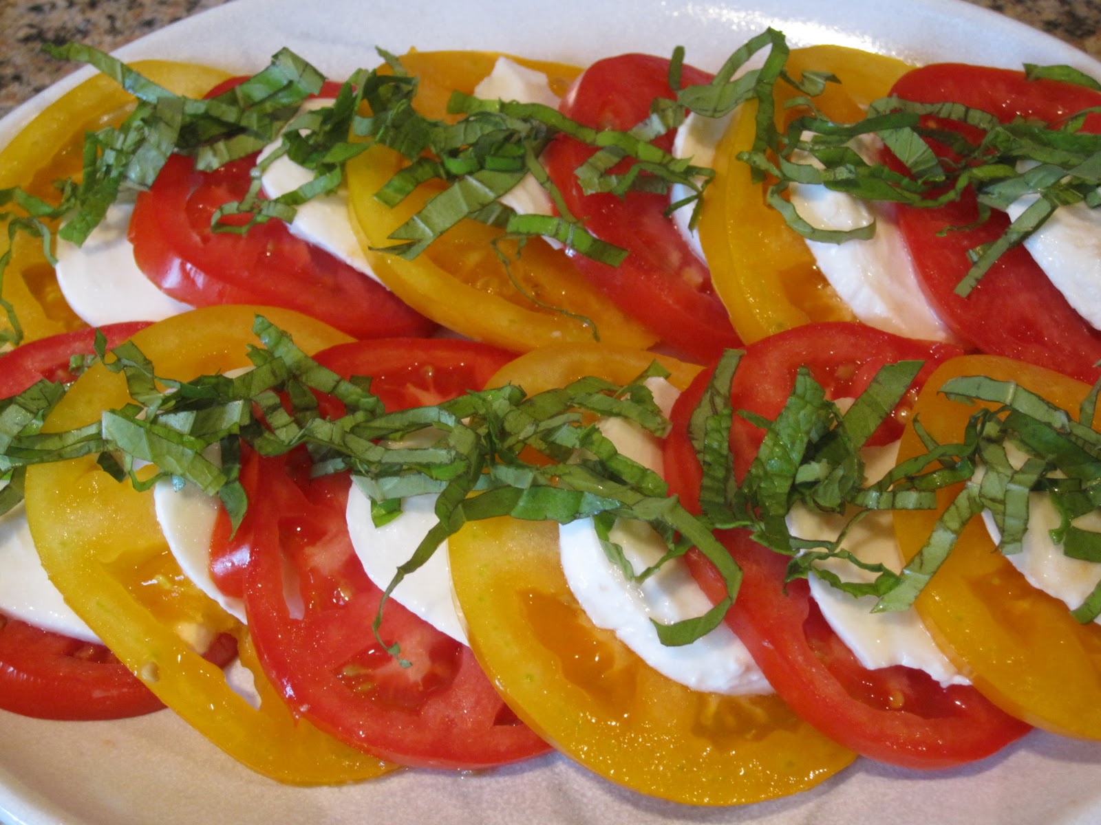 Confessions of a Cookaholic Tomato Basil Mozzarella Mint Salad