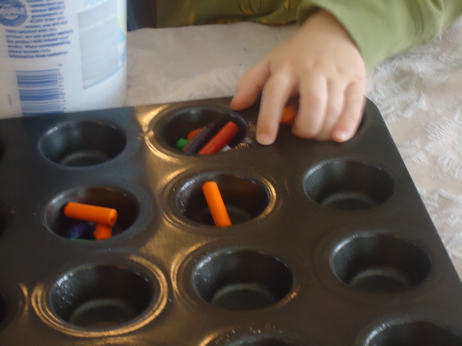 Emily in the Kitchen I'mmmmm Melting! Crayons that is!