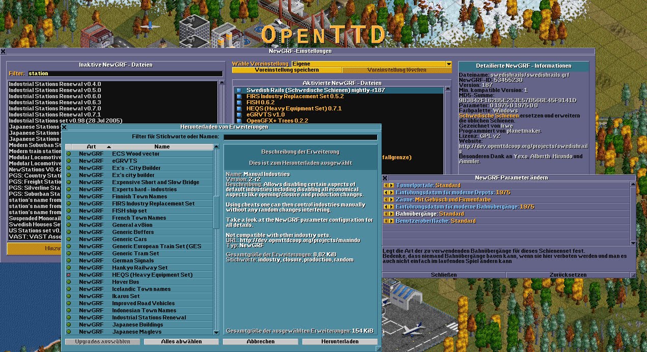 Juegos Neurona Juego de simulación OpenTTD Juegos Neurona Juego de simulación OpenTTD