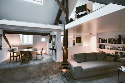 Romantic attic Classic Design in Paris
