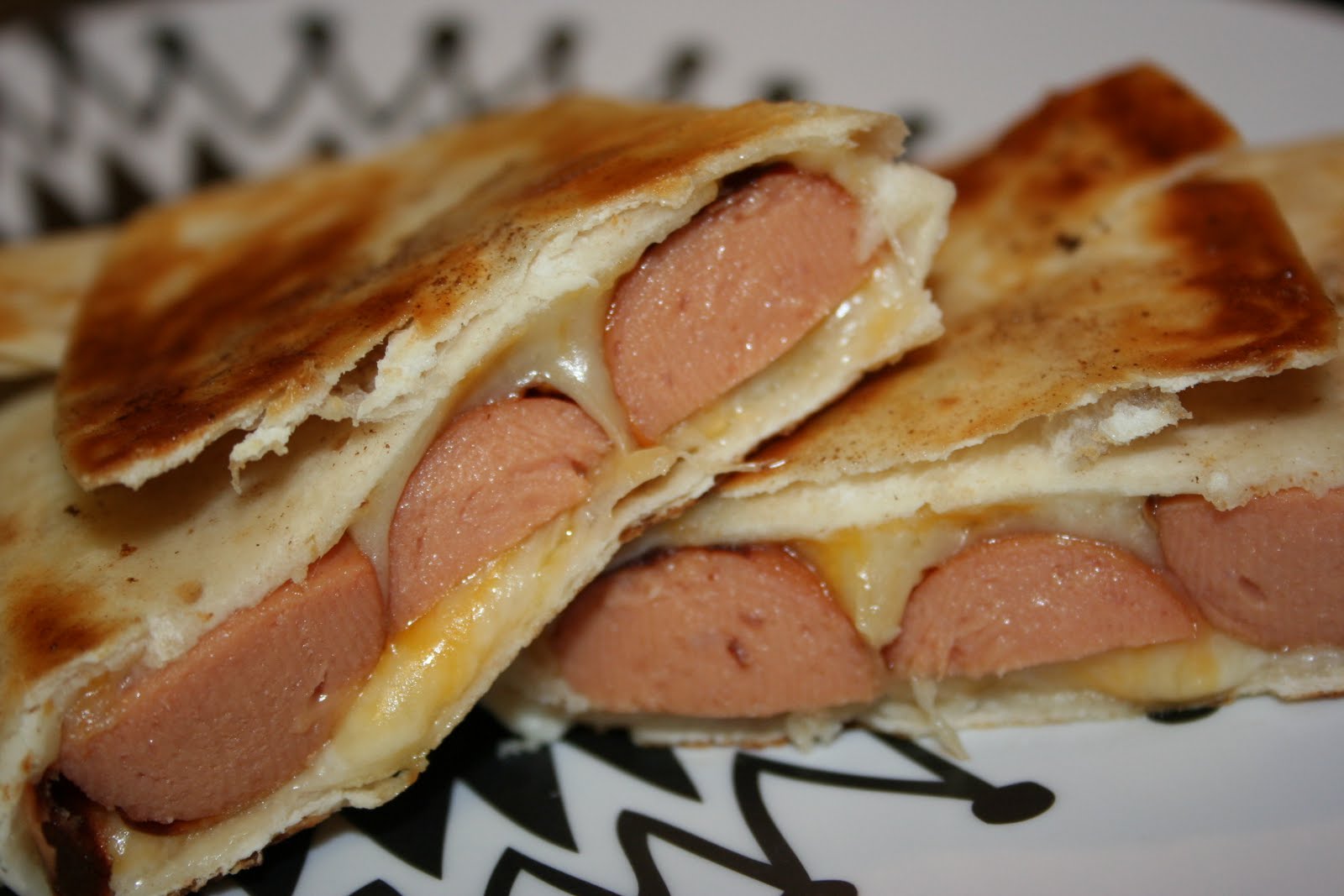 For the love of Food Quesadilla Dogs
