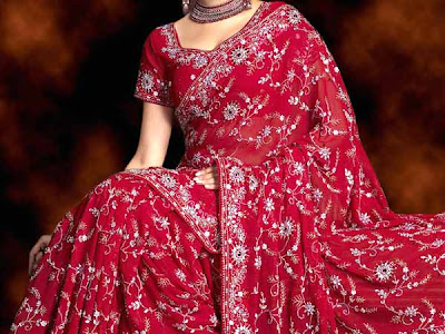 bridal sari Latest indian bridal saree