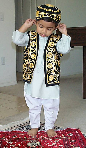 muslim child praying Muslim child Praying