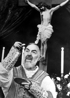 St. Padre Pio Celebrating Holy Mass