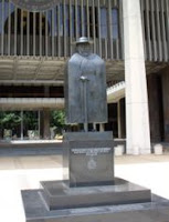 Damien statue