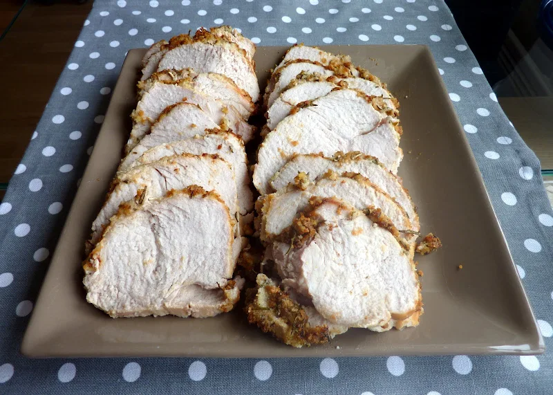Rôti de veau en croute d'herbes, un régal