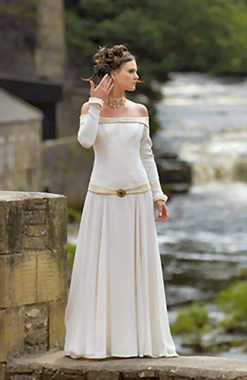 Wedding Destinations: Medieval Celtic Wedding Dress