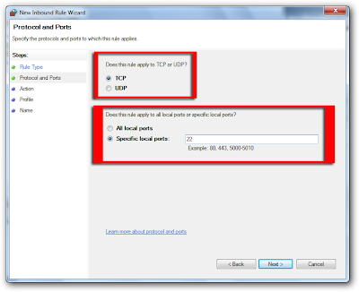 WeB LoG\u0026#39;S JuUiER: Add a port to firewall exception in Windows 7