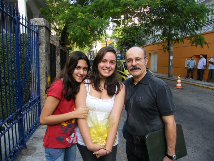 Osmar Prado, Tábita (filha de Rada) e Carol