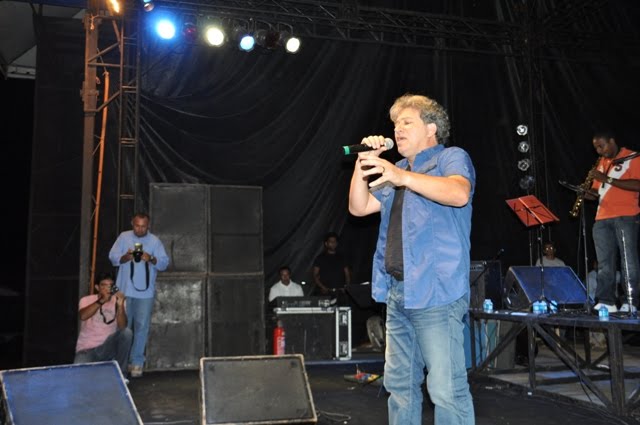 Festival gospel realizado em 31 de março, no cenário da encenação da paixão de cristo.